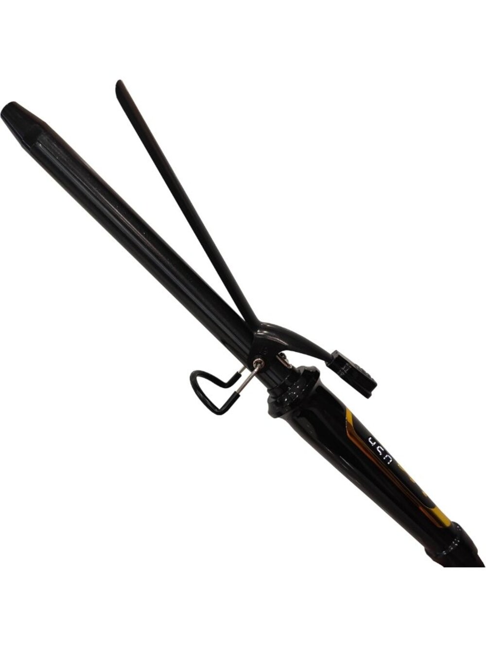 Extra Long 3/4 Inch Curling Iron with Clamp - Instant Heat Up to 450°F